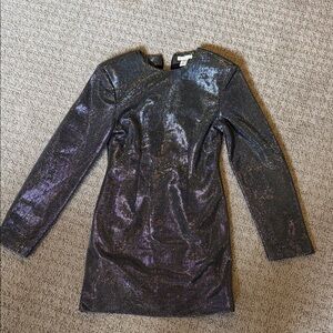 H&M Shimmering Black Mini Dress